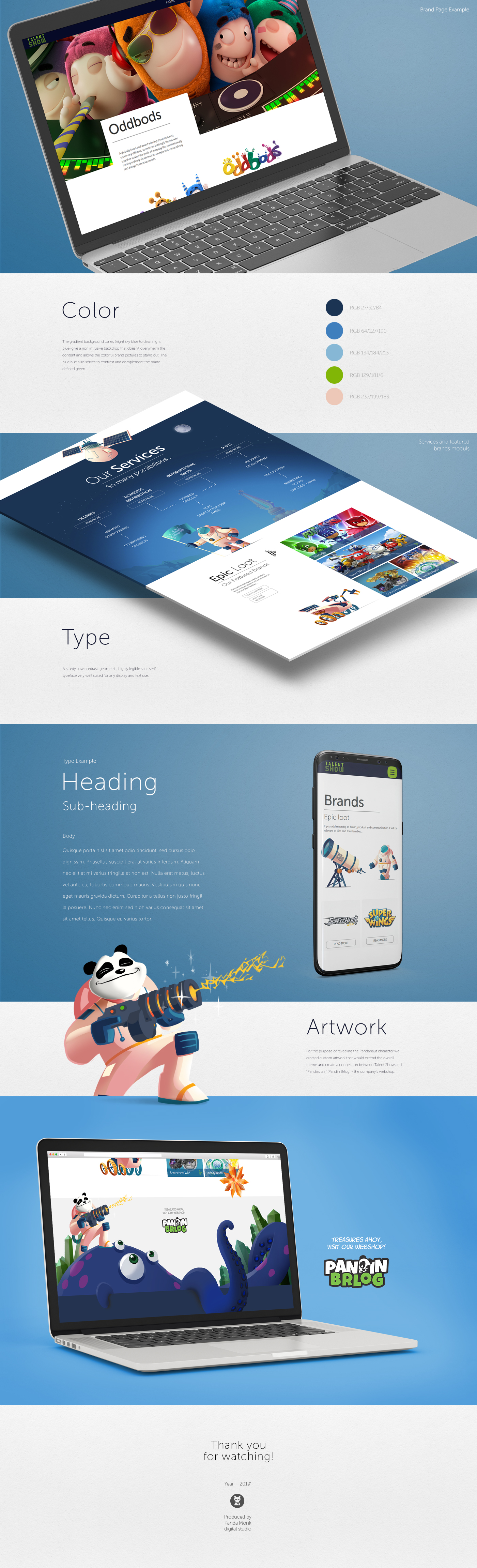 Talent Show Website Branding